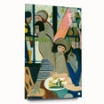 Expressionist Cafe Scene – Vibrant Abstract Cafe Wall Art by Kirchner
