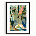 Expressionist Cafe Scene – Vibrant Abstract Cafe Wall Art by Kirchner