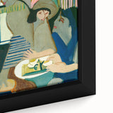 Expressionist Cafe Scene – Vibrant Abstract Cafe Wall Art by Kirchner