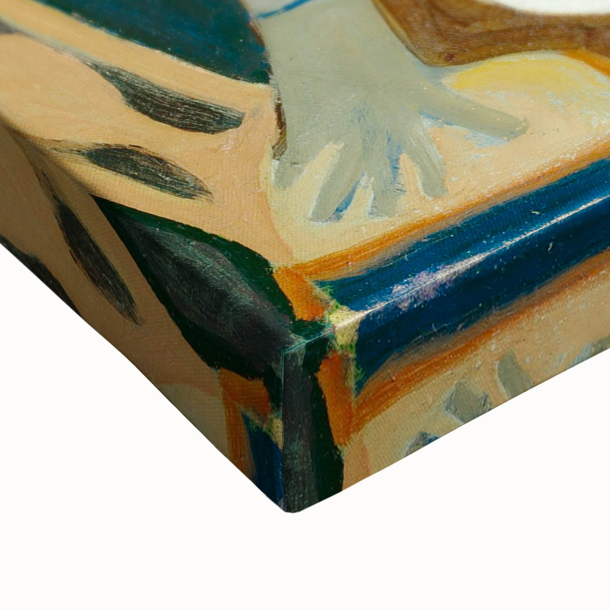 Expressionist Cafe Scene – Vibrant Abstract Cafe Wall Art by Kirchner