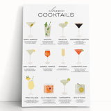 Large black and white stretched canvas depicting assorted kitchen items, ideal for kitchen wall art.