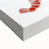 Large black and white landscape painting on stretched canvas depicting rolling hills, ideal for bedroom wall art.