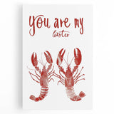 Large black and white stretched canvas featuring a minimalist design of assorted kitchen utensils.