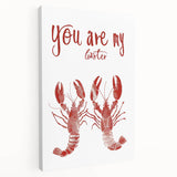 Large stretched canvas featuring a colorful, abstract depiction of various foods, ideal for kitchen wall art.