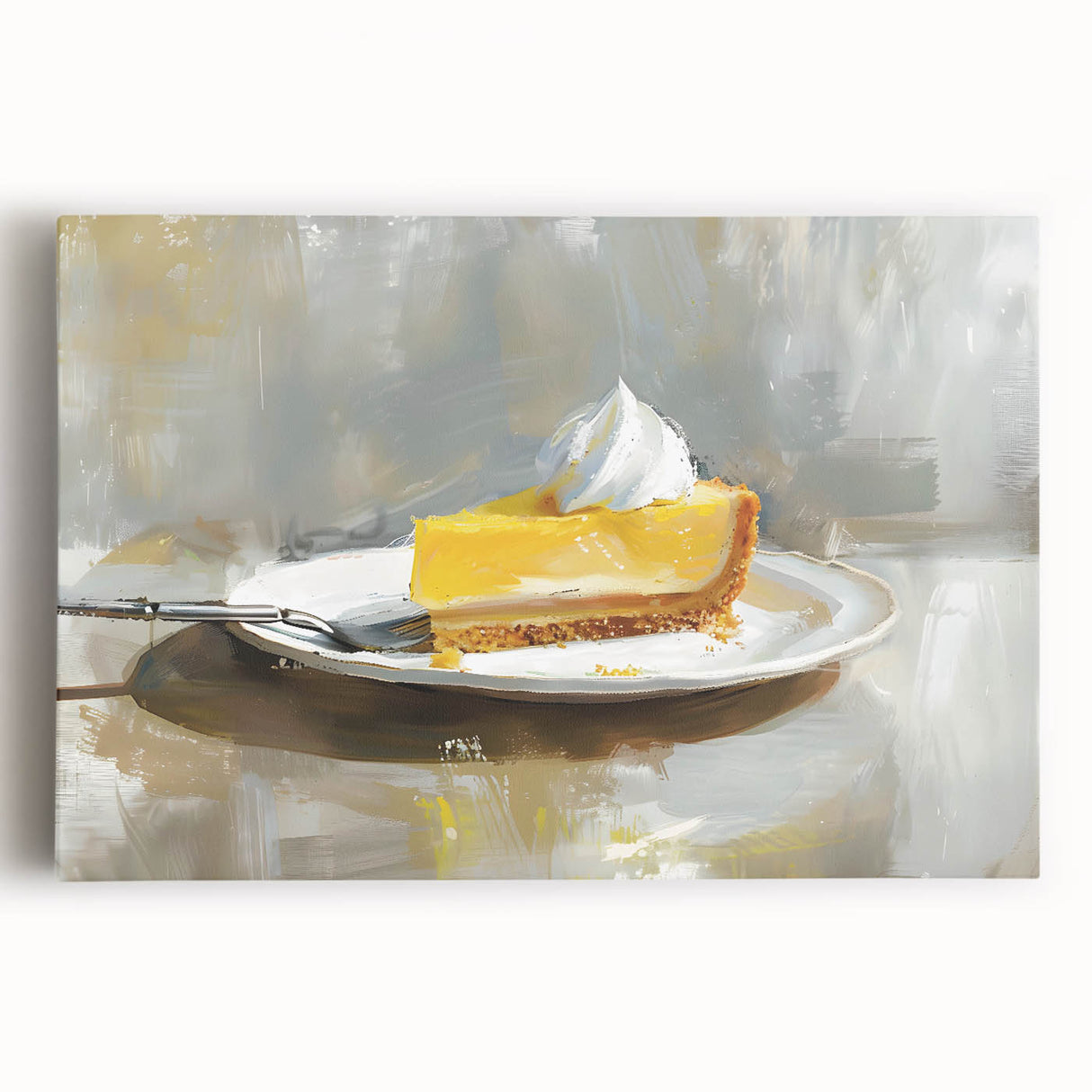 Black and white photo of assorted pastries on stretched canvas, ideal for kitchen art.