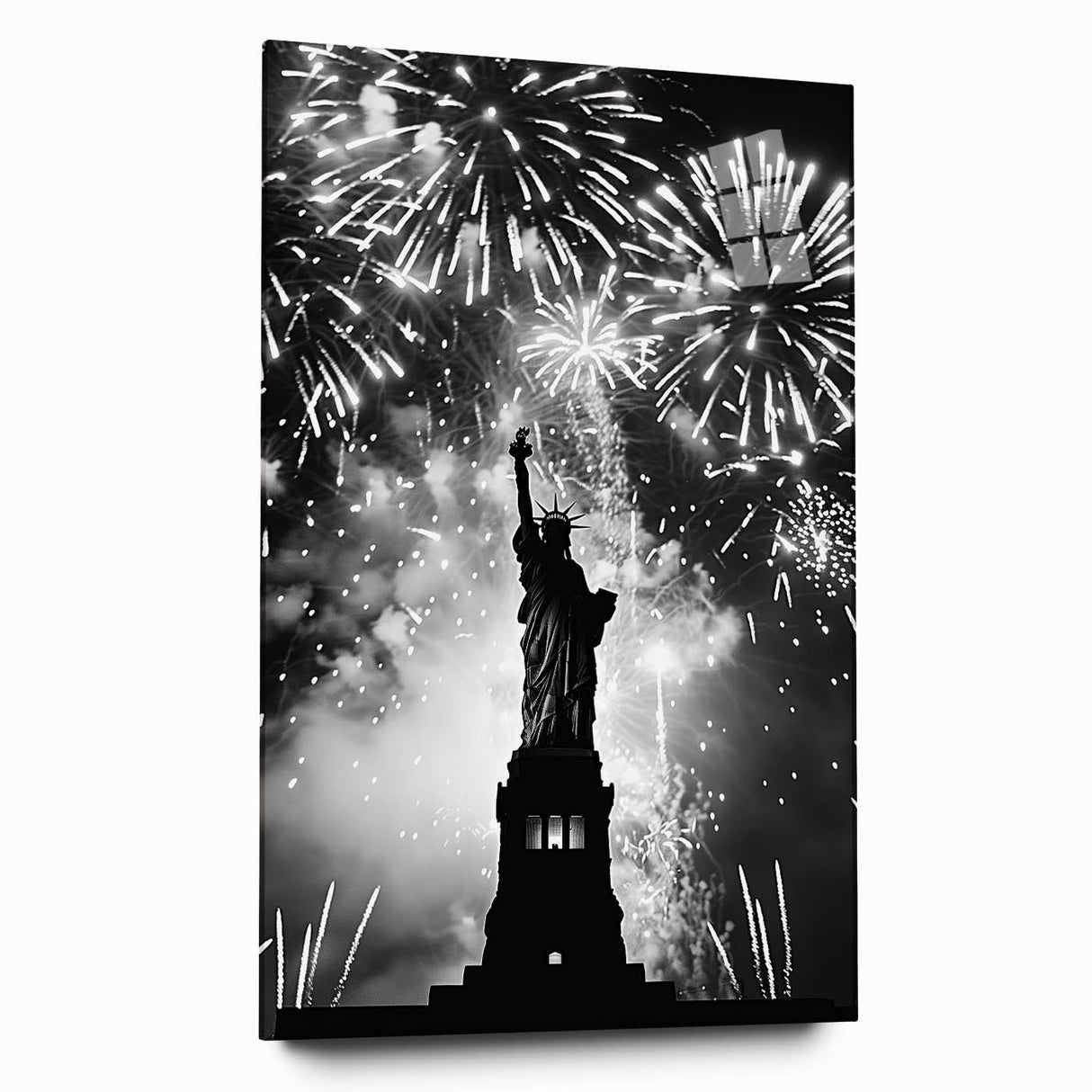 Statue of Liberty Fireworks - 4th of July Wall Art Photography