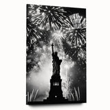 Statue of Liberty Fireworks - 4th of July Wall Art Photography