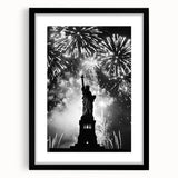 Statue of Liberty Fireworks - 4th of July Wall Art Photography