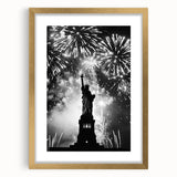 Statue of Liberty Fireworks - 4th of July Wall Art Photography