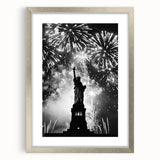 Statue of Liberty Fireworks - 4th of July Wall Art Photography