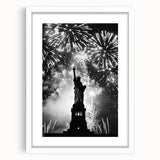 Statue of Liberty Fireworks - 4th of July Wall Art Photography