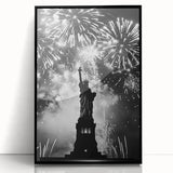 Statue of Liberty Fireworks - 4th of July Wall Art Photography
