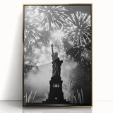 Statue of Liberty Fireworks - 4th of July Wall Art Photography