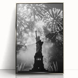 Statue of Liberty Fireworks - 4th of July Wall Art Photography