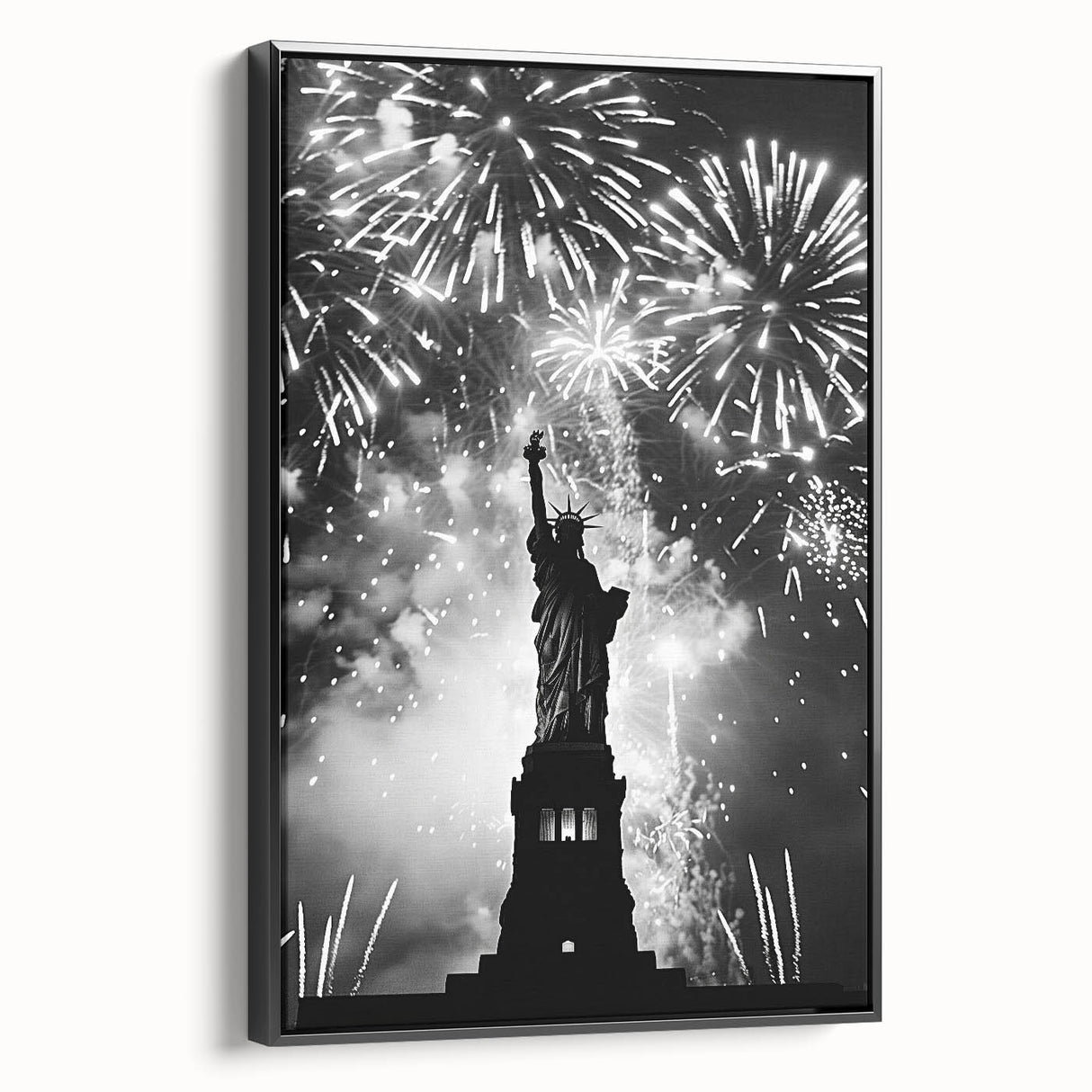 Statue of Liberty Fireworks - 4th of July Wall Art Photography