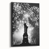 Statue of Liberty Fireworks - 4th of July Wall Art Photography