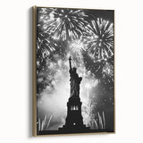 Statue of Liberty Fireworks - 4th of July Wall Art Photography