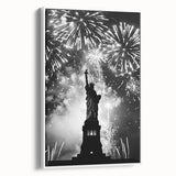 Statue of Liberty Fireworks - 4th of July Wall Art Photography