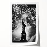 Statue of Liberty Fireworks - 4th of July Wall Art Photography