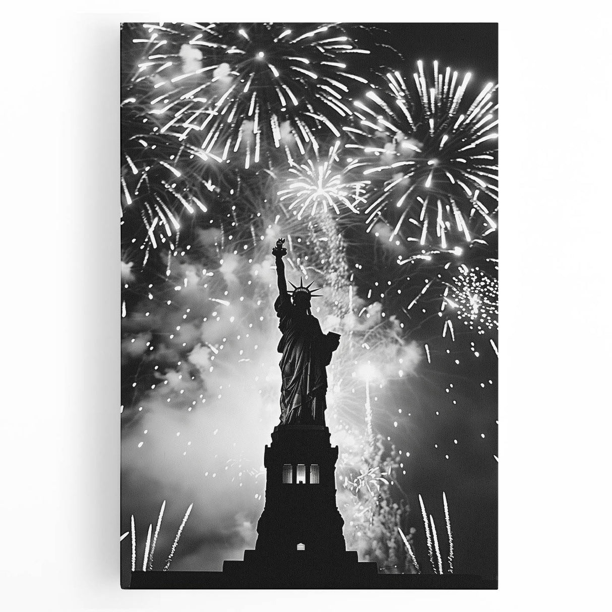Statue of Liberty Fireworks - 4th of July Wall Art Photography