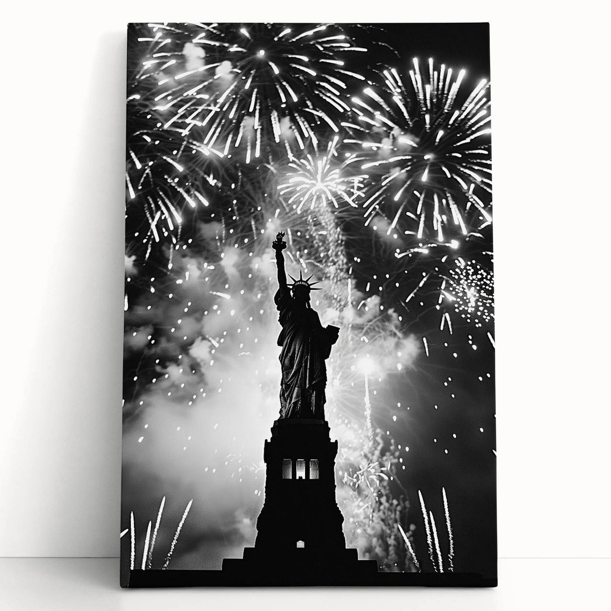 Statue of Liberty Fireworks - 4th of July Wall Art Photography