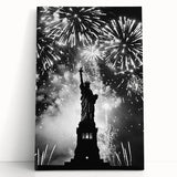 Statue of Liberty Fireworks - 4th of July Wall Art Photography