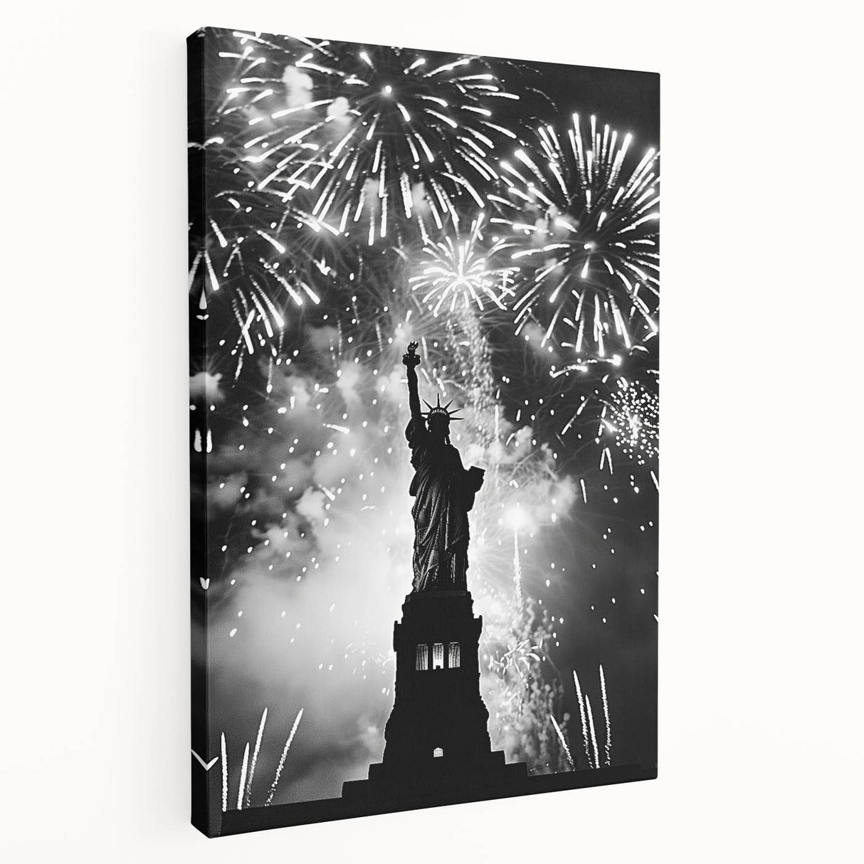Statue of Liberty Fireworks - 4th of July Wall Art Photography