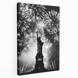 Statue of Liberty Fireworks - 4th of July Wall Art Photography