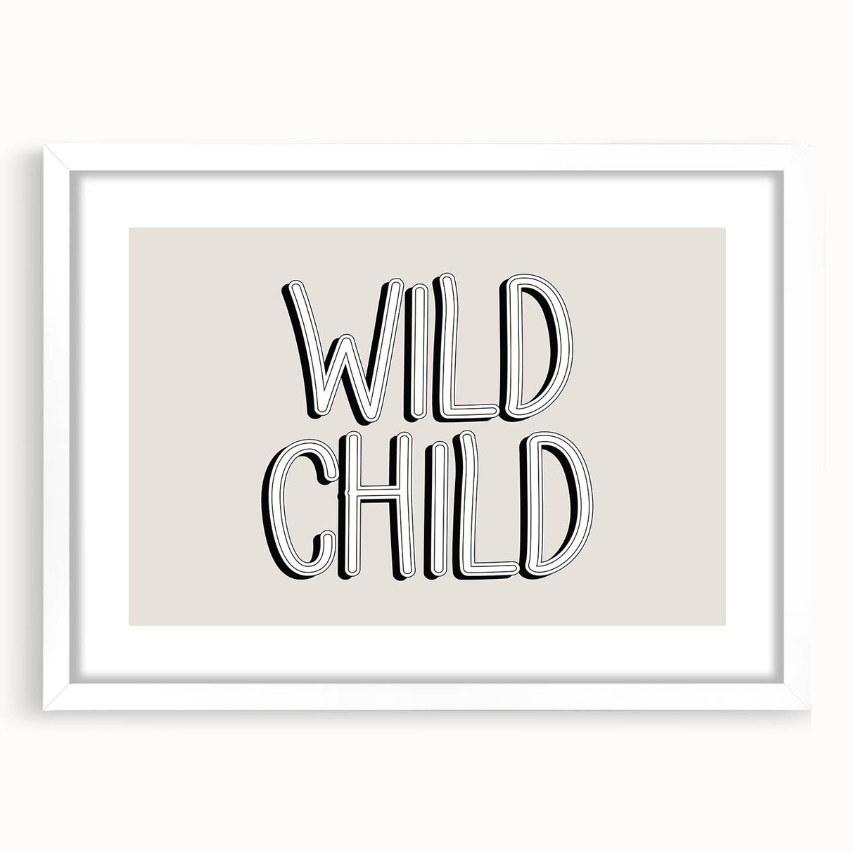 Wild Child Boys Room Wall Art – Kids Wall Art Prints for Playroom
