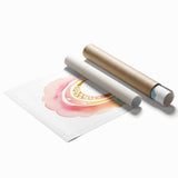 Golden Heart Rainbow Girls Room Wall Art – Nursery Print