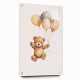 Floating Teddy Bear Nursery Wall Art – Baby Room Decor Prints