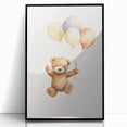 Floating Teddy Bear Nursery Wall Art – Baby Room Decor Prints