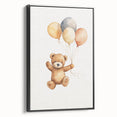 Floating Teddy Bear Nursery Wall Art – Baby Room Decor Prints