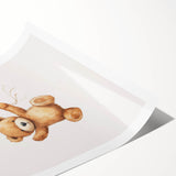 Floating Teddy Bear Nursery Wall Art – Baby Room Decor Prints