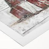 Barn landscape wall art on rolled canvas showcasing vibrant colors and intricate details, perfect for rustic home decor or farmhouse aesthetic. Ideal for art enthusiasts.