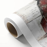 Rolled canvas wall art showcasing a serene landscape scene with a rustic barn surrounded by lush greenery, perfect for farmhouse decor, and delivered in protective packaging.