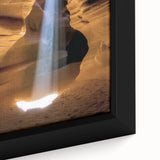 Framed canvas artwork showcasing a stunning close-up of colorful canyons, highlighting intricate textures and vivid hues, perfect for enhancing modern home decor.