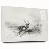 Acrylic glass artwork displaying a vibrant landscape design in a side view without pins, showcasing vivid colors and intricate details, perfect for modern decor.