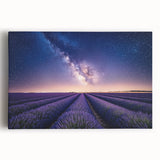 Vibrant stretched canvas landscape artwork depicting lush green fields under a blue sky, perfect for home decor, enhancing interior aesthetics with nature's beauty.