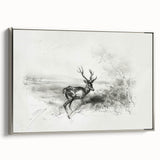 Framed canvas artwork depicting serene landscapes in soft hues, showcasing a silver frame and elegant side view, perfect for enhancing home décor.