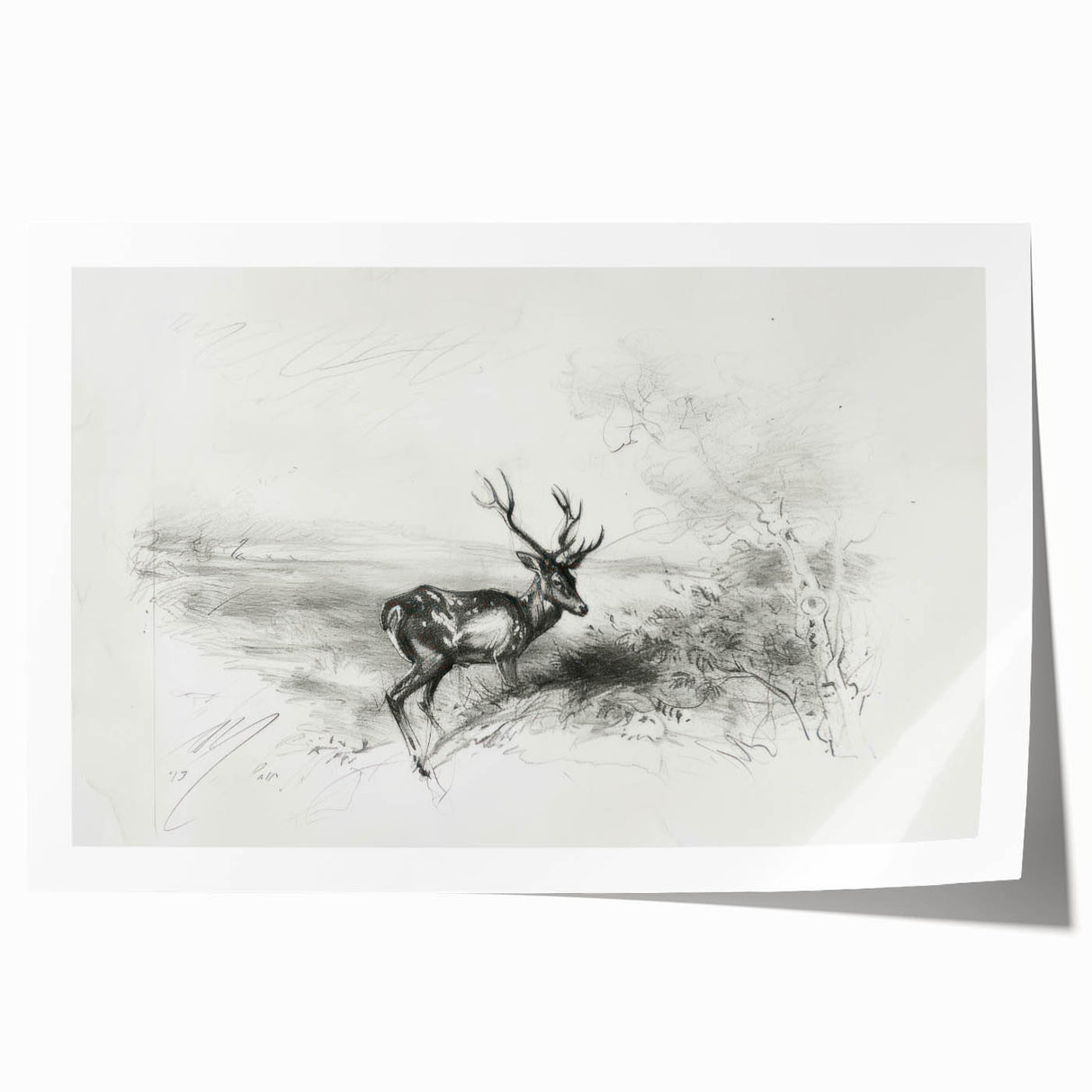 Stunning rolled print showcasing a vibrant landscape with rich colors and intricate details, securely packaged in a durable tube for protection during shipping.
