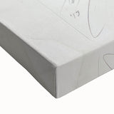 Close-up of a stretched canvas depicting a vibrant landscape with rich, textured colors. Ideal for home decor, adding warmth and depth to any living space.