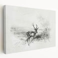 Stretched canvas artwork showcasing a vibrant landscape design in rich colors, viewed from the side, perfect for home decor and artistic display. Ideal for enhancing interiors with nature-inspired aesthetics.