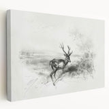 Stretched canvas artwork showcasing a vibrant landscape design in rich colors, viewed from the side, perfect for home decor and artistic display. Ideal for enhancing interiors with nature-inspired aesthetics.