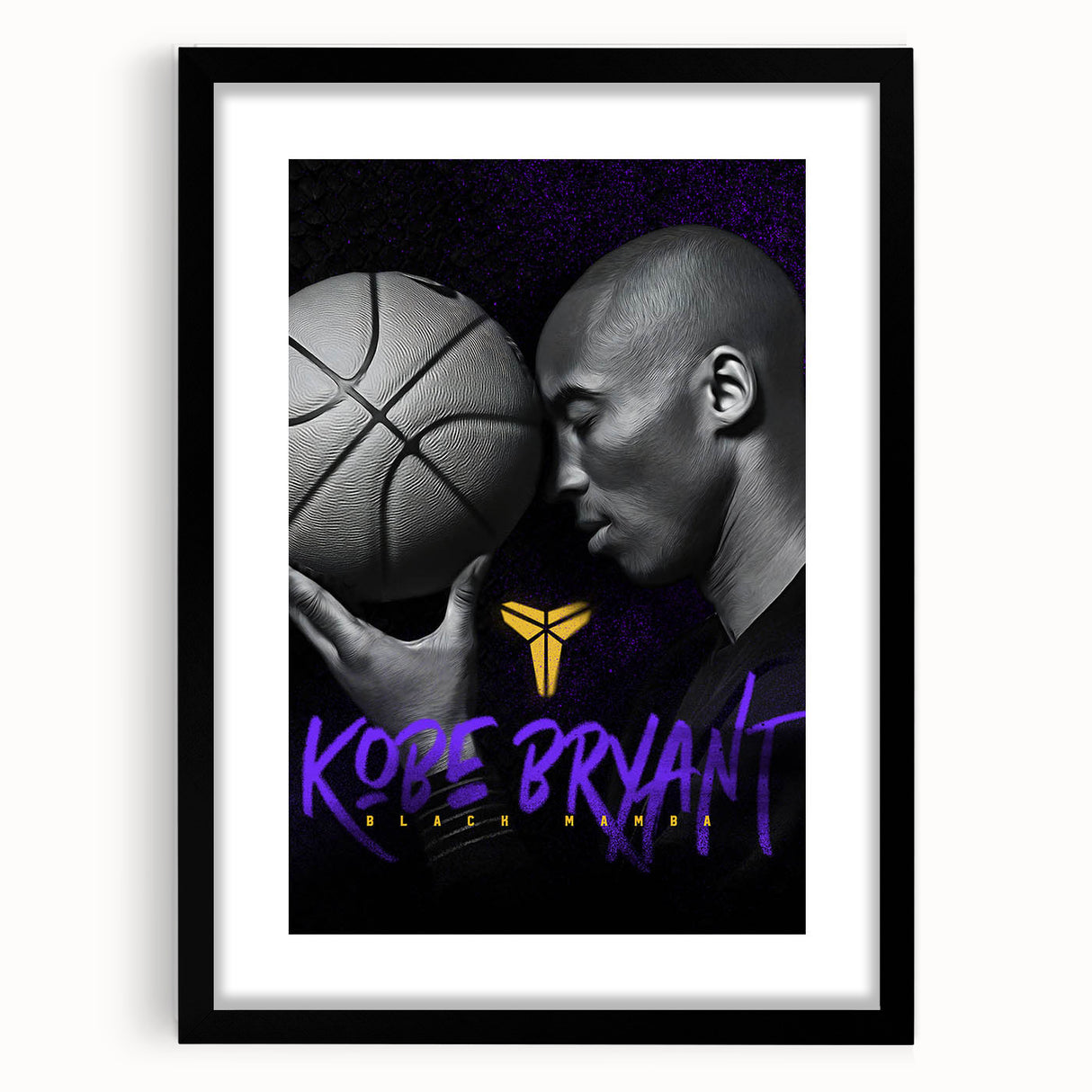 Urban Chic Pop Art Wall Art – Bold Black, Purple, and Yellow Canvas