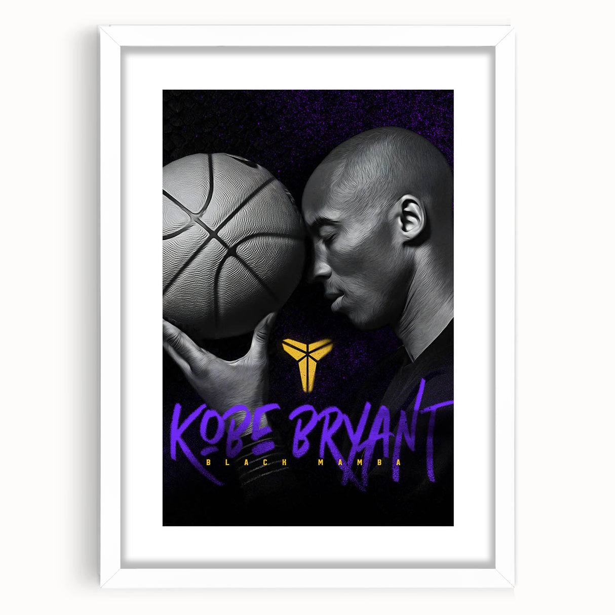 Urban Chic Pop Art Wall Art – Bold Black, Purple, and Yellow Canvas