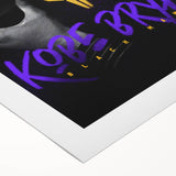 Urban Chic Pop Art Wall Art – Bold Black, Purple, and Yellow Canvas