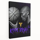 Urban Chic Pop Art Wall Art – Bold Black, Purple, and Yellow Canvas