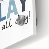 Let’s Read and Play Typography Art – Kids Room Wall Decor