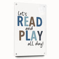 Let’s Read and Play Typography Art – Kids Room Wall Decor